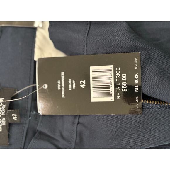 Blu Rock Men's Flex Stretch Cargo Shorts Navy 42 - Picture 6 of 8